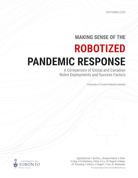 Making sense of the robotized pandemic response - a comparison of global and Canadian robot deployments and success factor